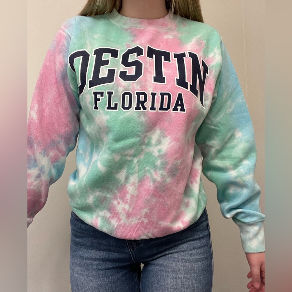 Tie dye crew neck Florida size S